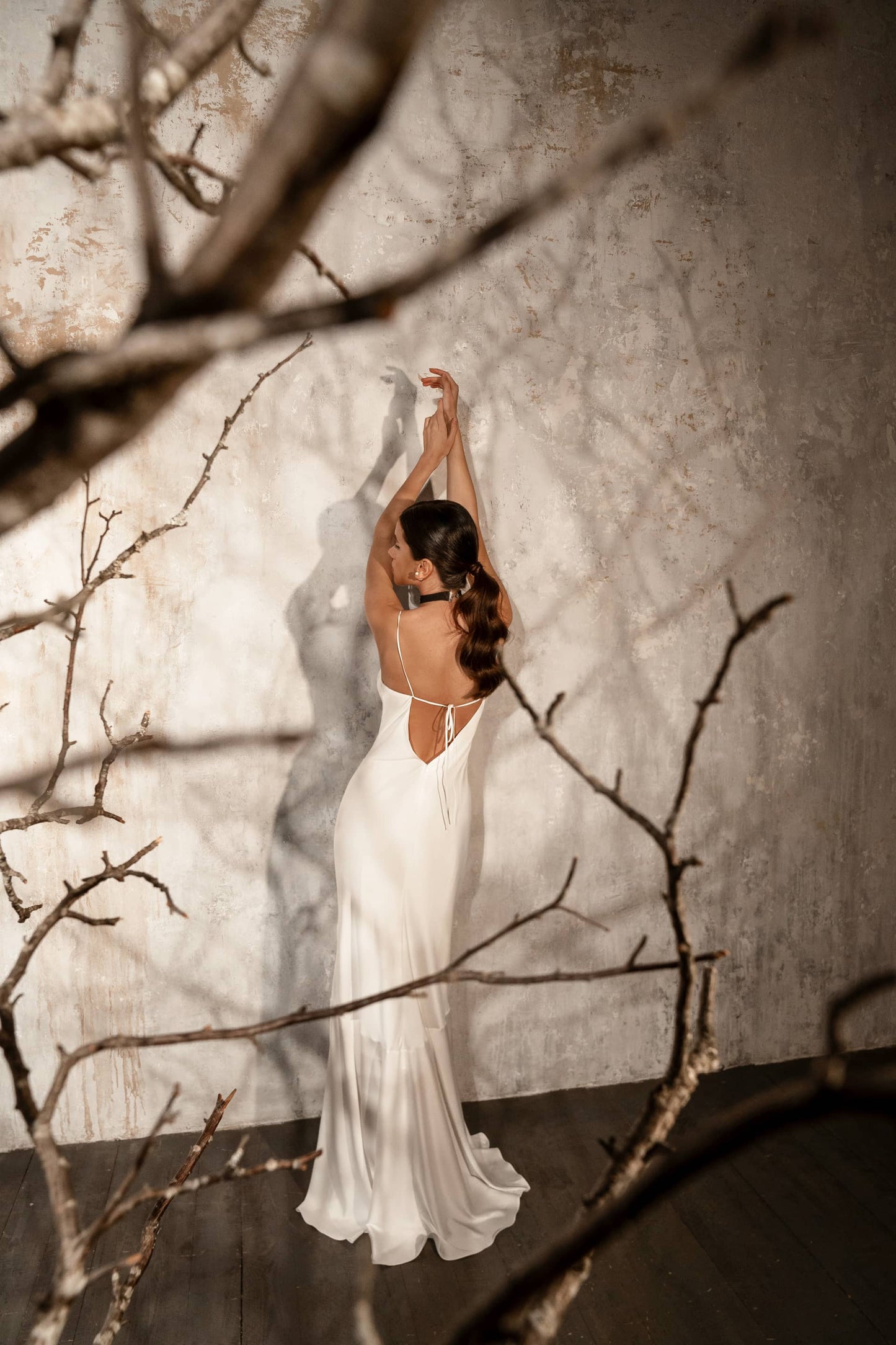 PAOLA silk slip dress