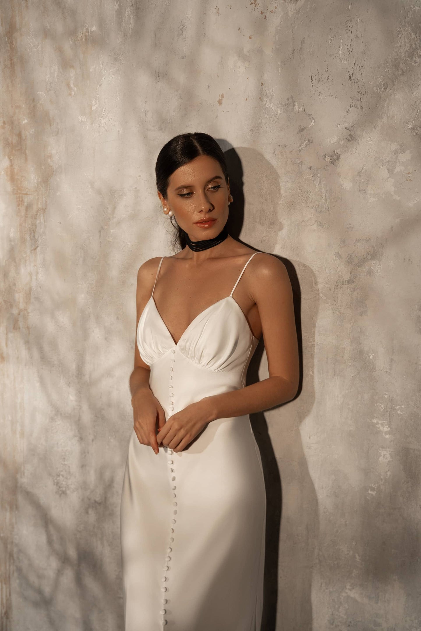 PAOLA silk slip dress