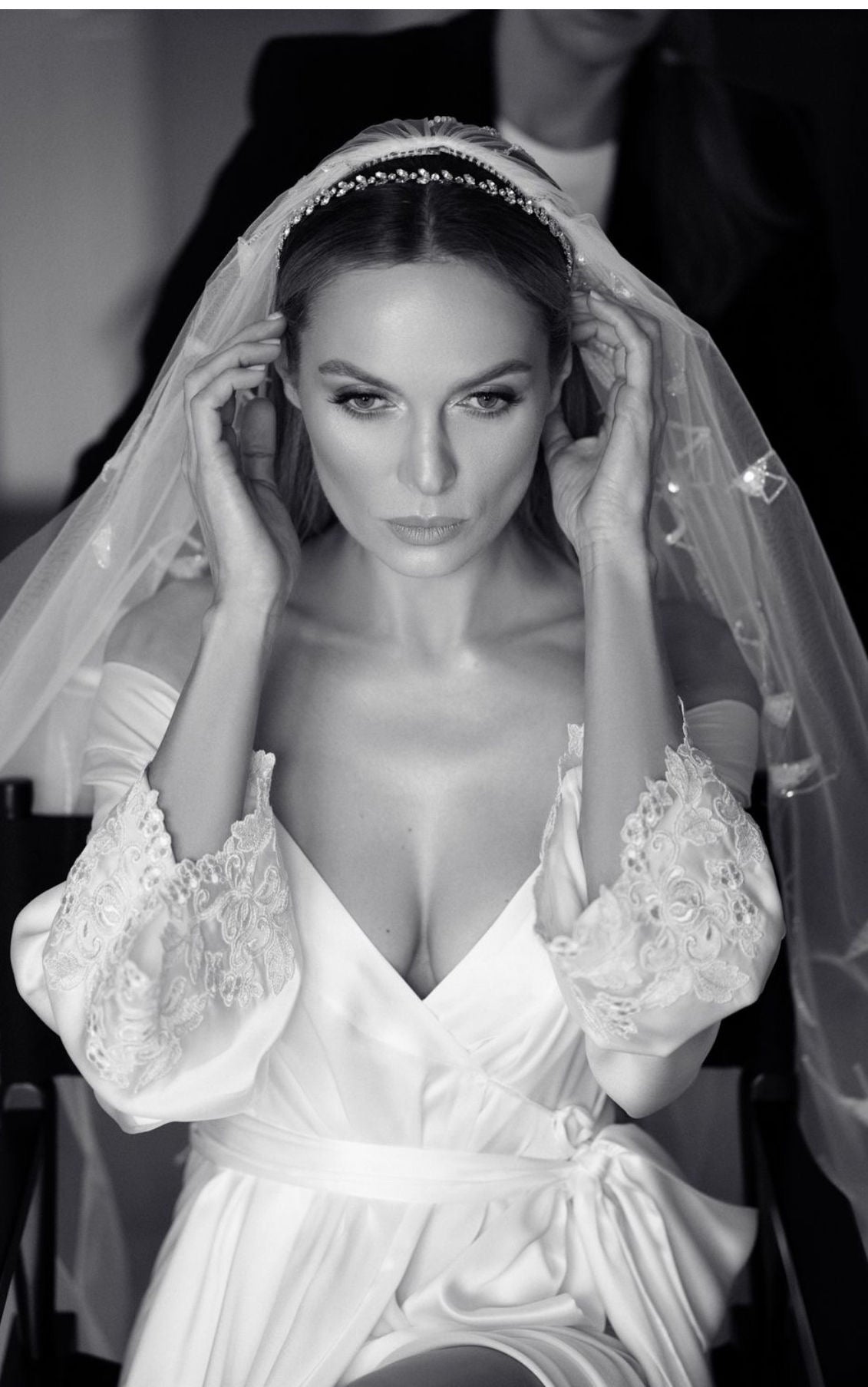 LAURA Silk Bridal Robe