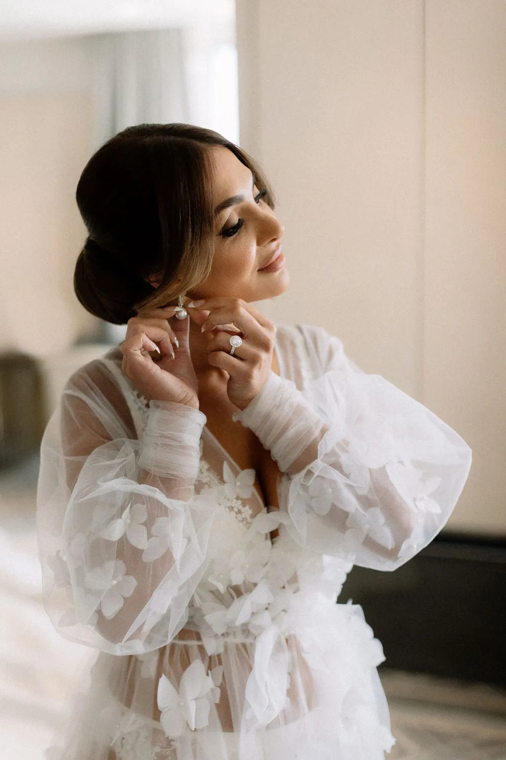 Adel Tulle Bridal Robe for Luxury Wedding Moments S