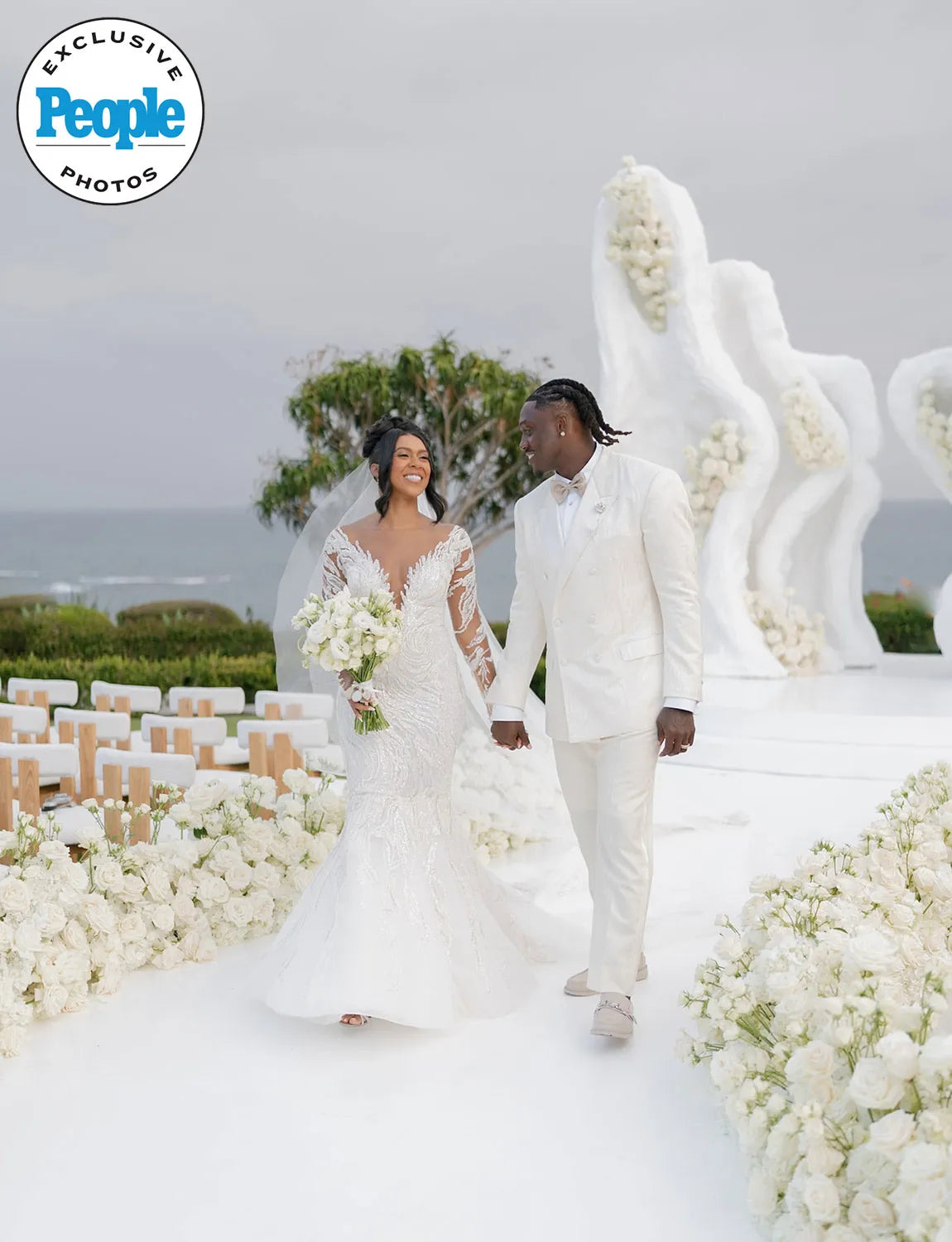 Philadelphia Eagles' A.J. Brown Marries Kelsey Riley in Laguna Beach Wedding with Hints of New Orleans (Exclusive)