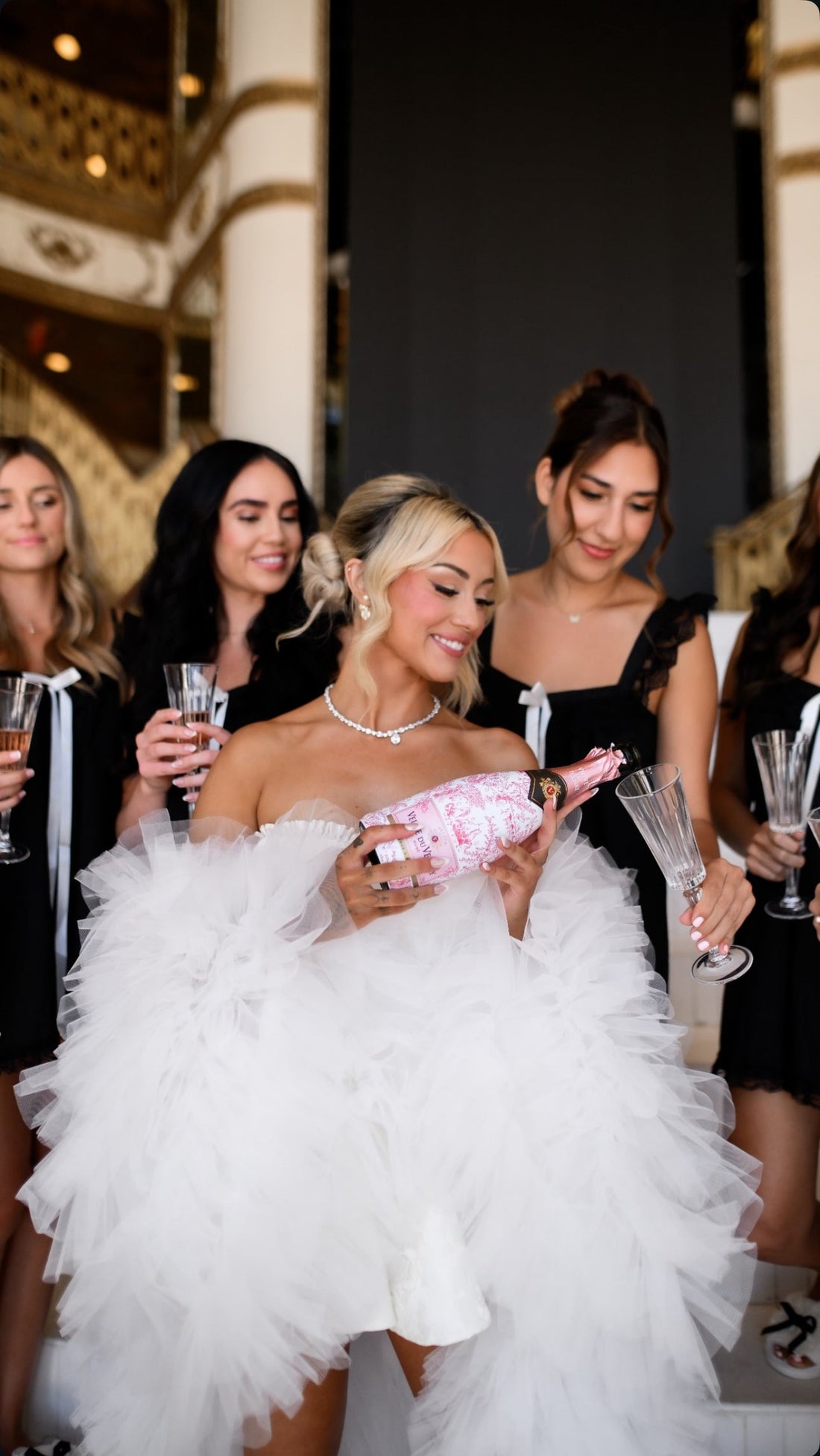 Bride Of The Week from California : Emily in robe Zarina