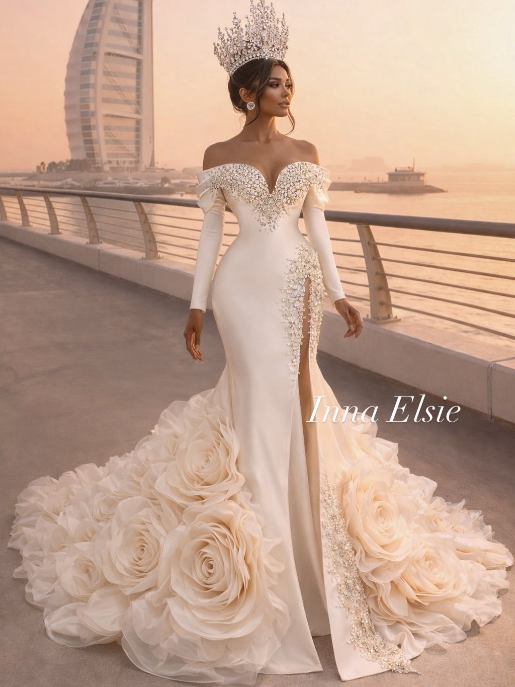 SARAH Wedding Dress With Diamonds