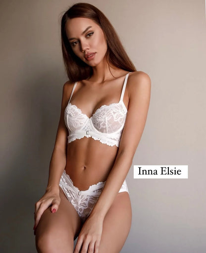 MONALISA White Lace Lingerie Set - Inna Elsie