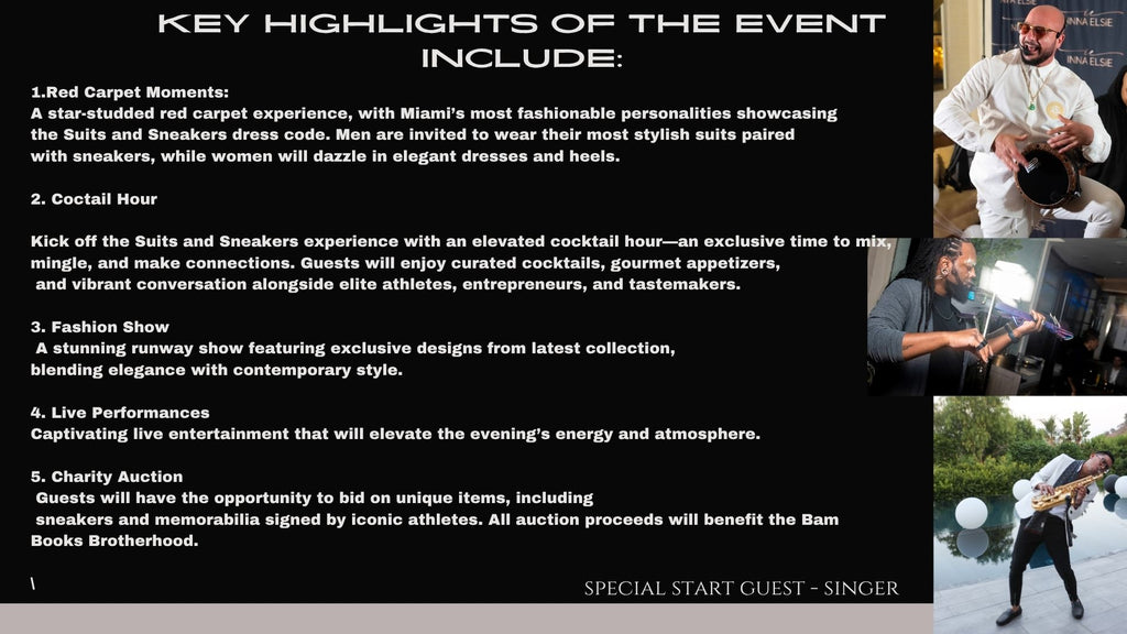 GENERAL ENTRANCE (Donation): ATTEND SUITS AND SNEAKERS – PROCEEDS SUPPORT CHARITY