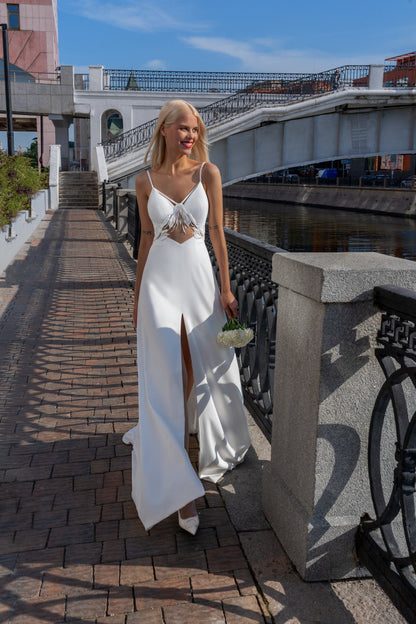 AZALIA Long Bridal Dress