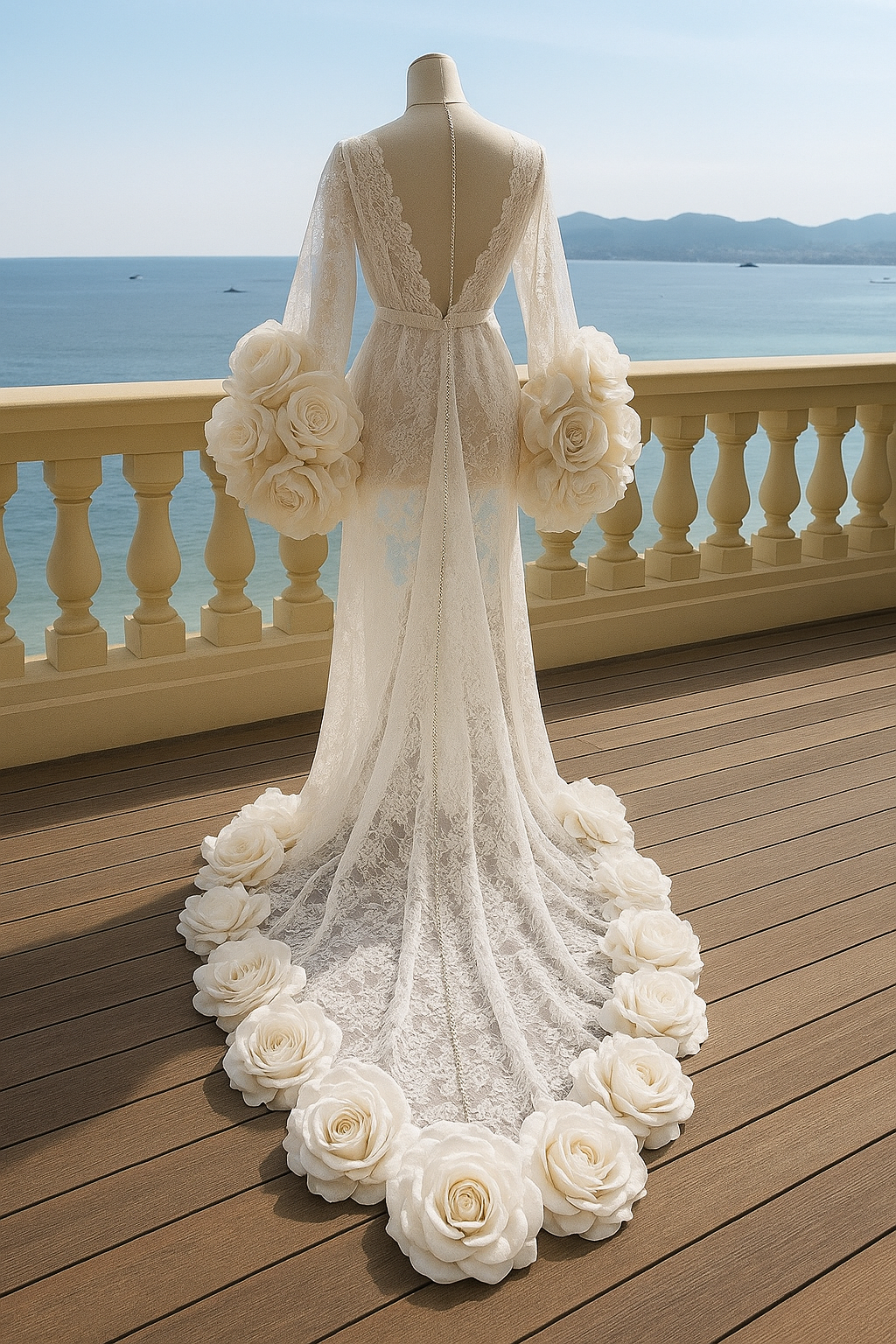 AZALIA Lace Couture Bridal Robe
