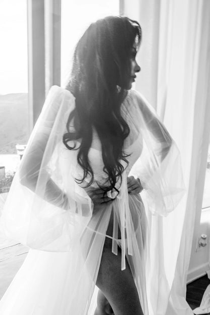 AMINA Long Bridal Robe