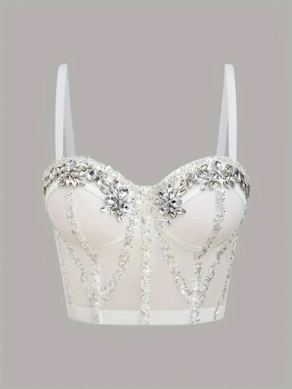 MERILIN Rhinestone Bustier - Inna Elsie