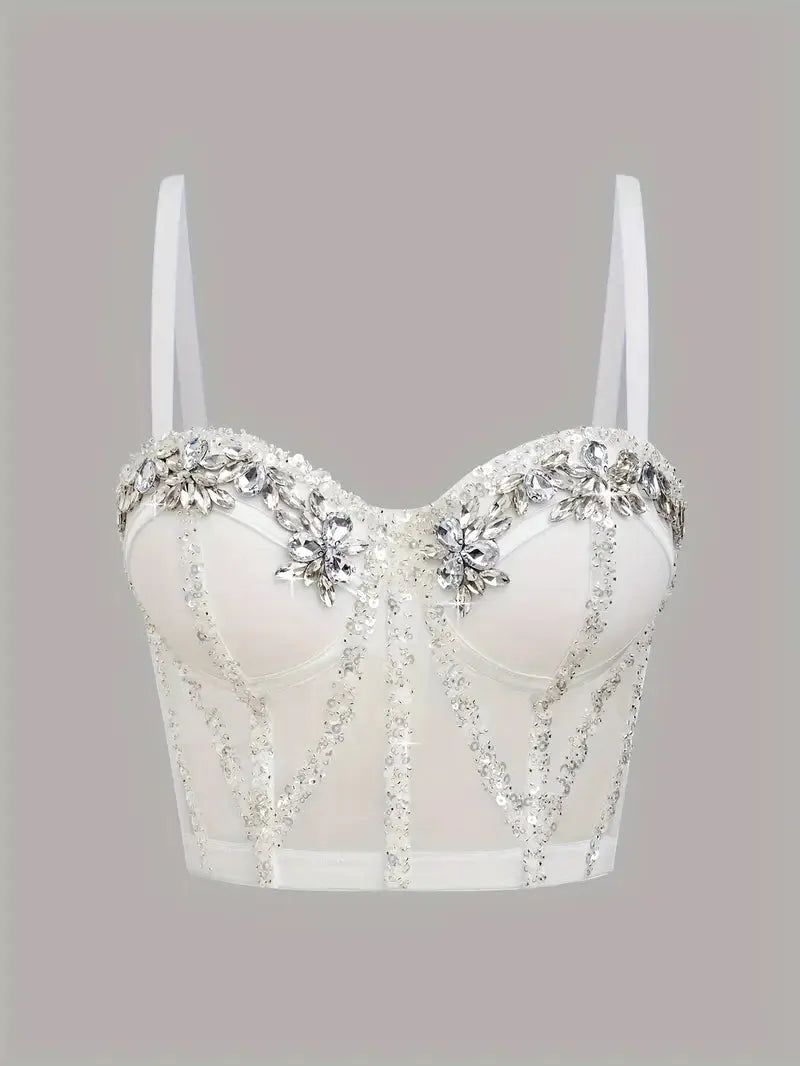 MERILIN Rhinestone Bustier - Inna Elsie