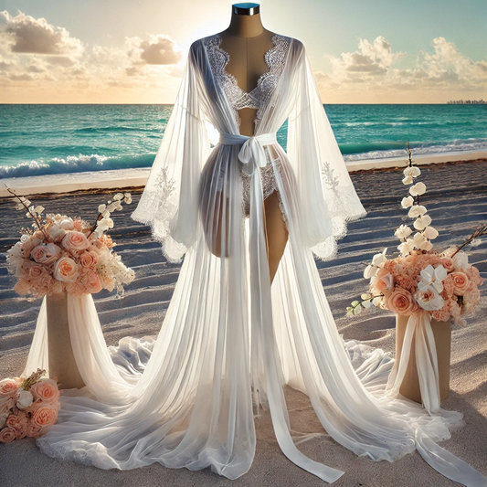 FAENA Couture CHIFFON Bridal Robe