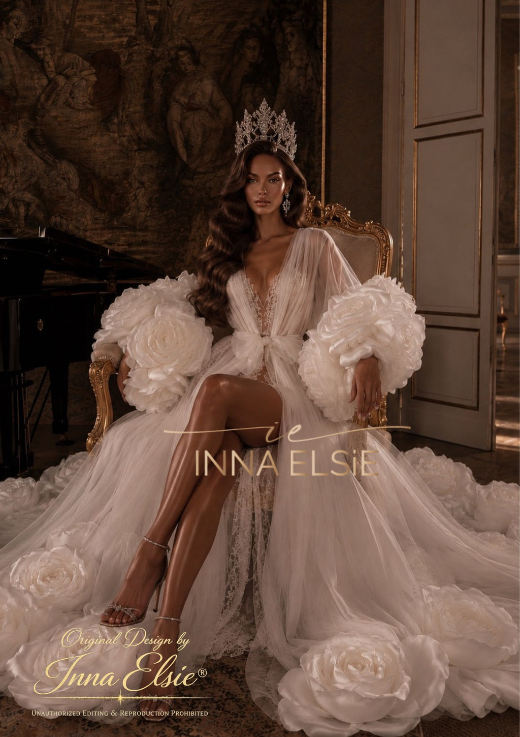 FLORIDA Luxury Floral Bridal Robe