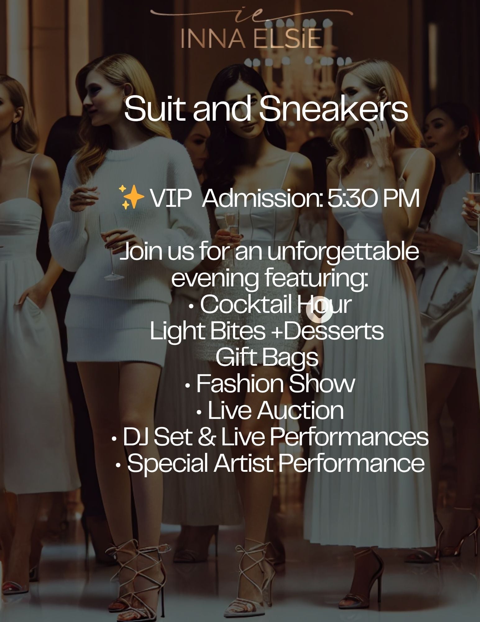VIP ENTRANCE (Donation): ATTEND SUITS AND SNEAKERS – PROCEEDS SUPPORT CHARITY
