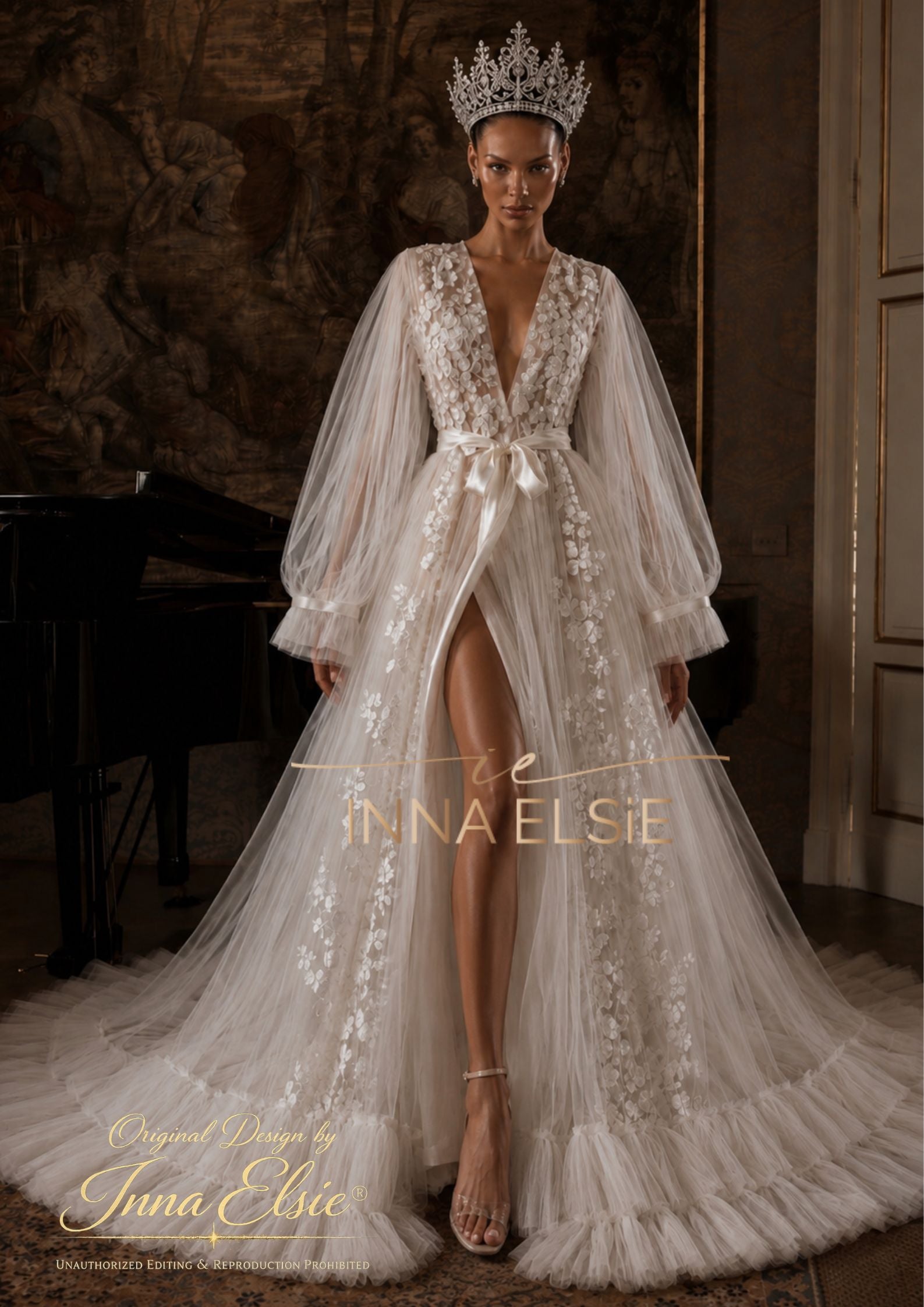 LADA Tulle Bridal Robe