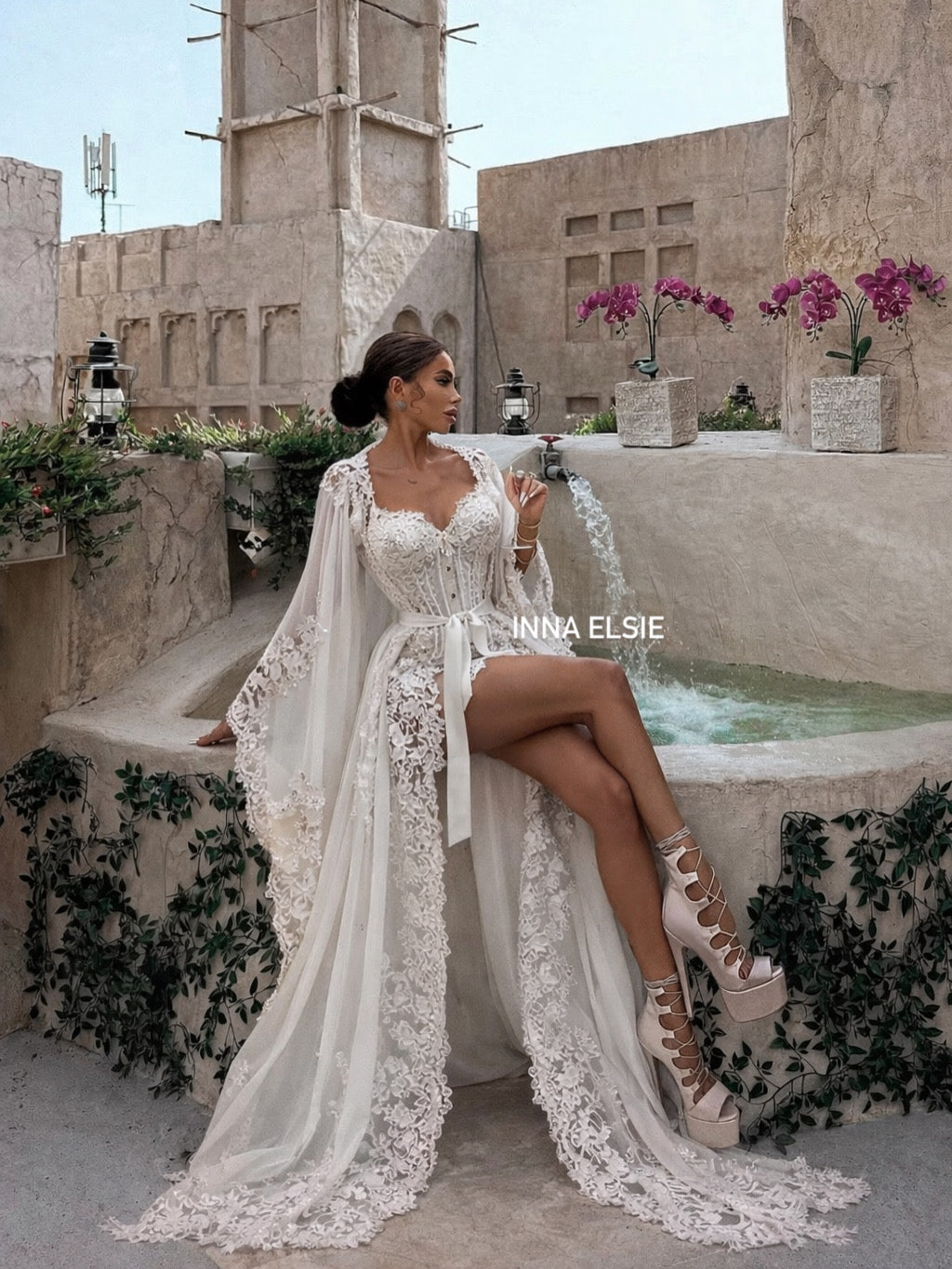 LIANA Bridal Robe Corset Style