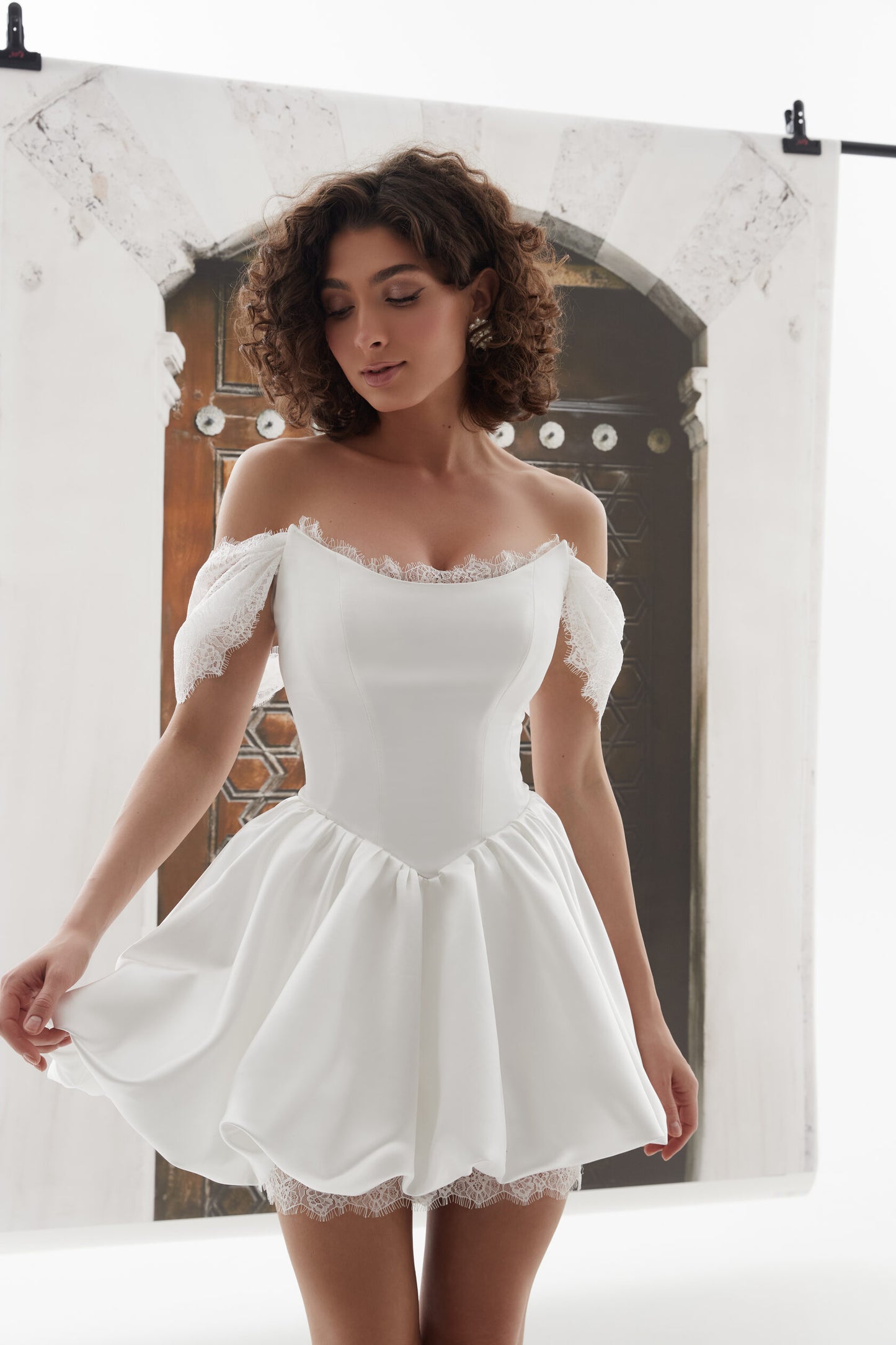 EMANUELA Silk Wedding Dress
