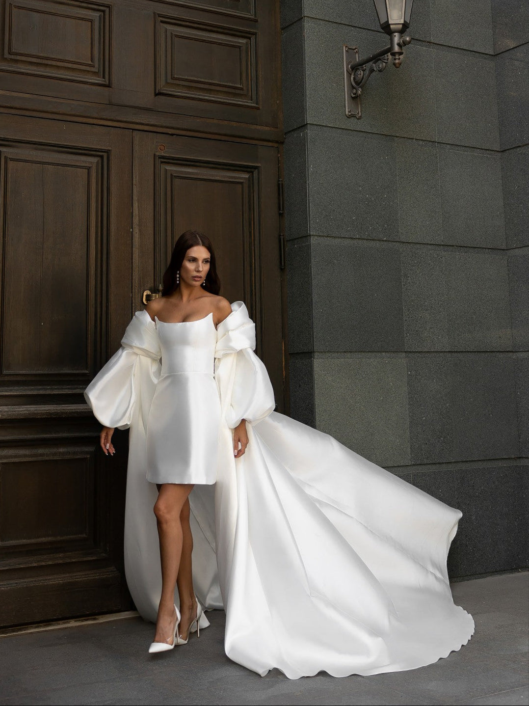 ESTERY Silk Bridal Cape