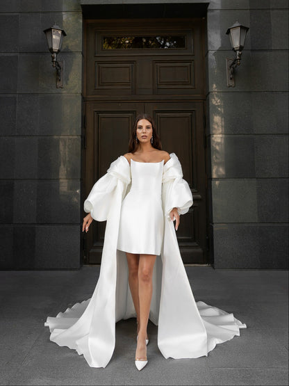 ESTERY Silk Bridal Cape