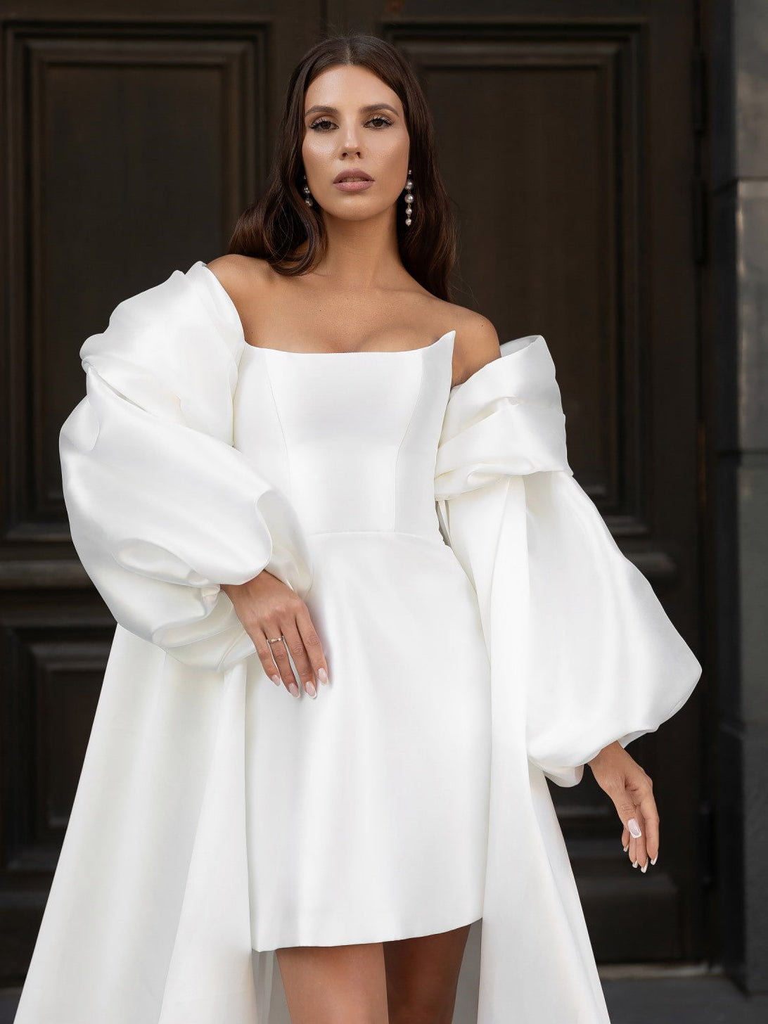 ESTERY Silk Bridal Cape