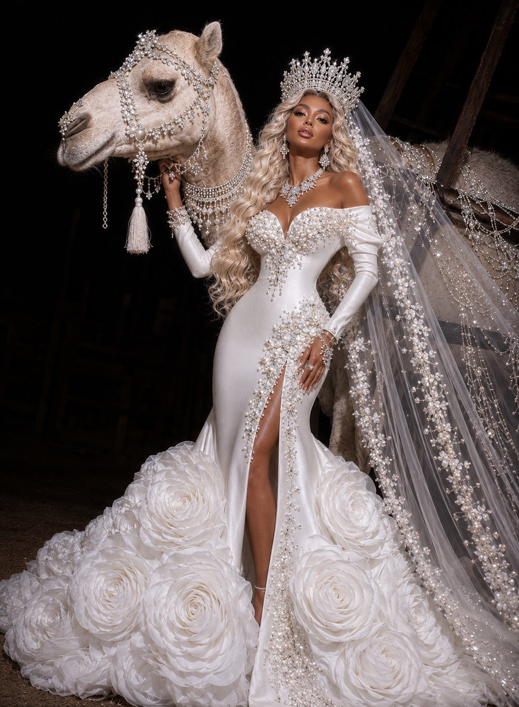 SARAH Wedding Dress With Diamonds