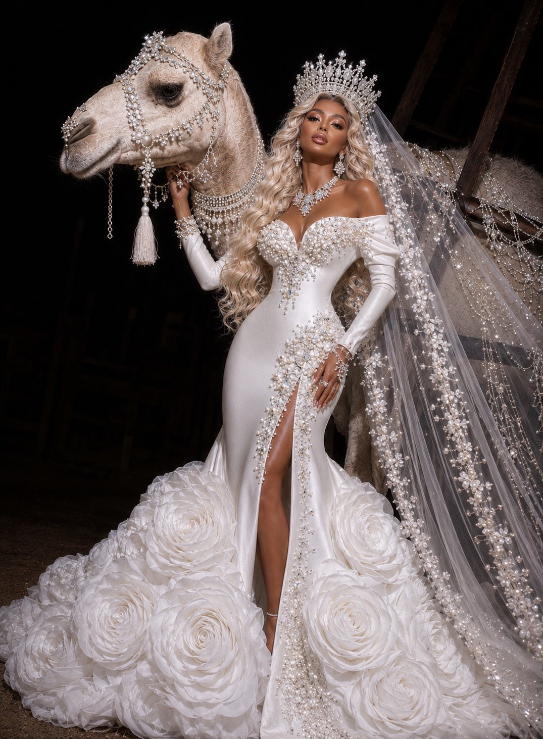 SARAH Wedding Dress With Diamonds