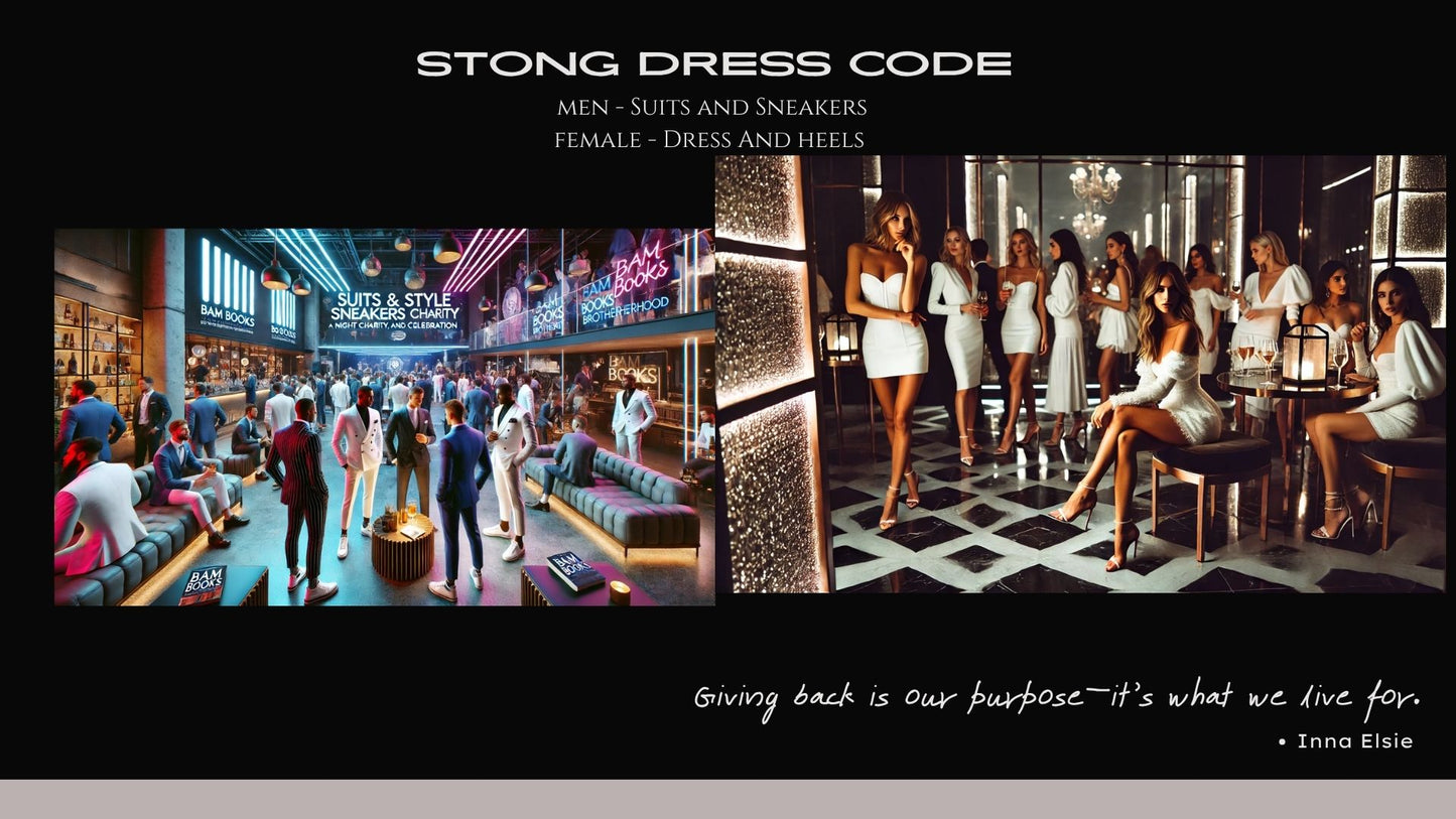VIP ENTRANCE (Donation): ATTEND SUITS AND SNEAKERS – PROCEEDS SUPPORT CHARITY