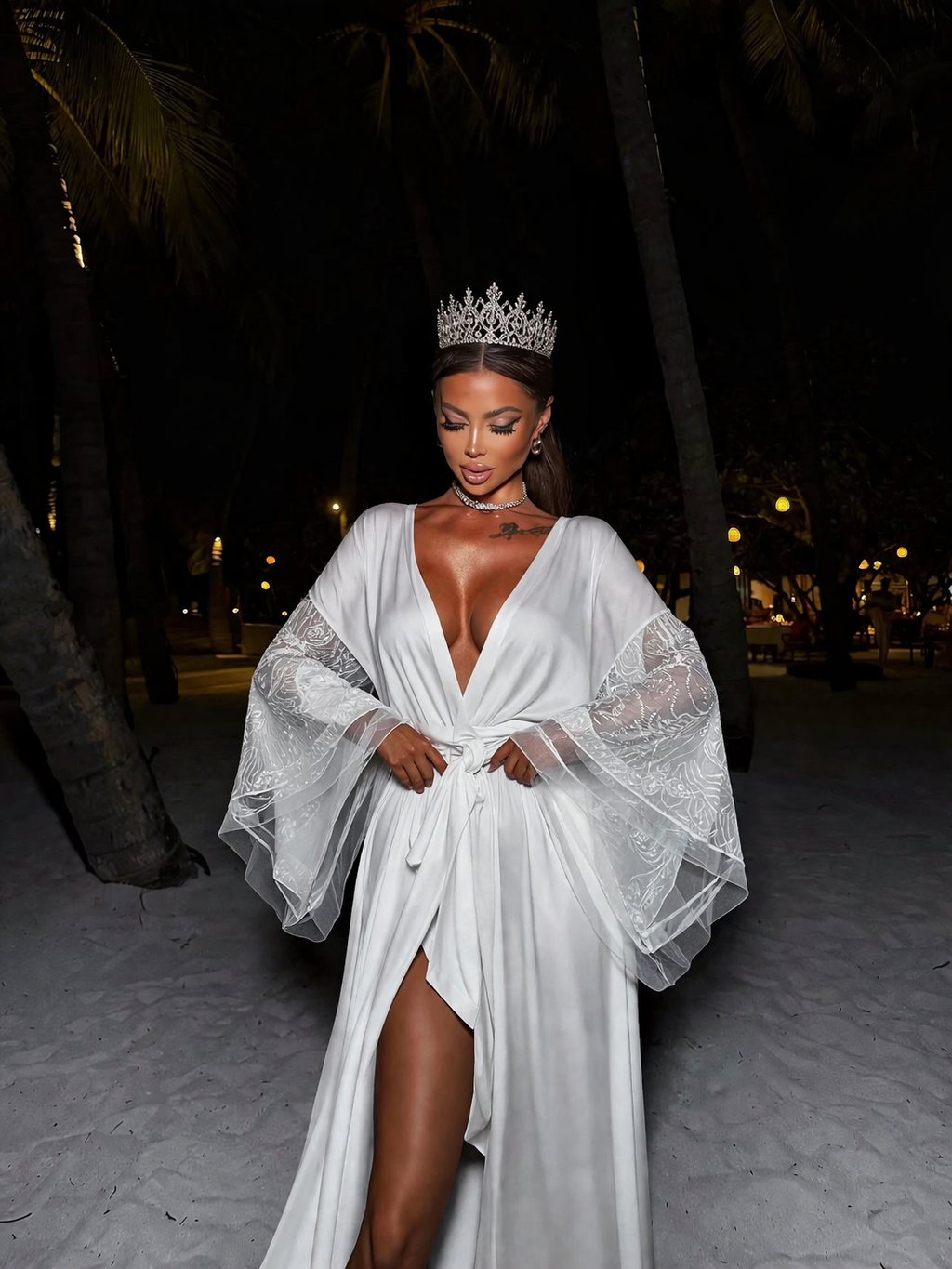 PORSHA Silk Bridal Robe