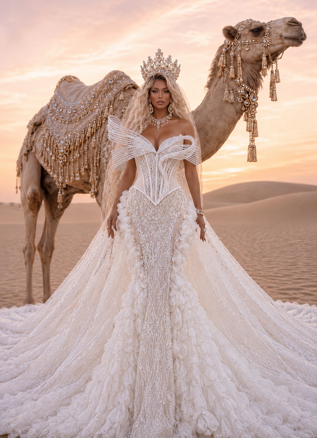 TIFFANY Sculpured Couture Gown