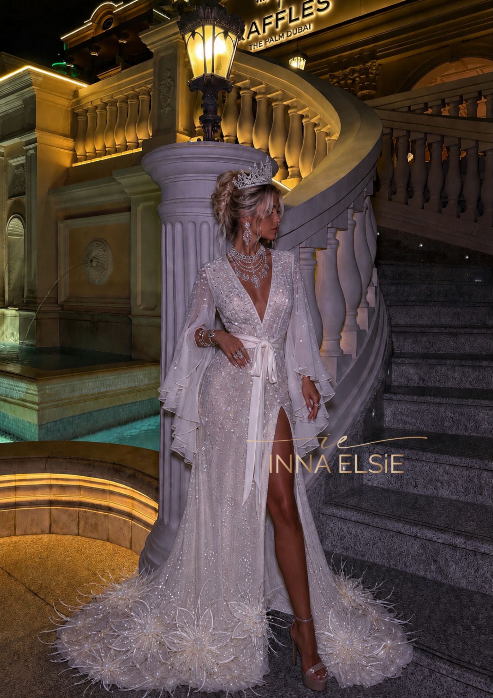 BOLIVIA Chiffon Couture robe