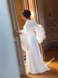 customized bridal robe  with train