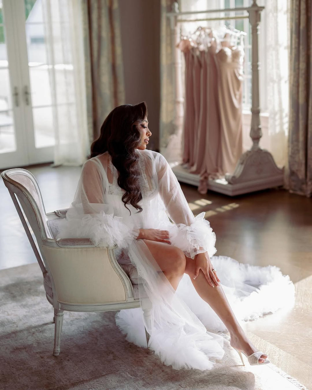 RISSA luxury tulle robe