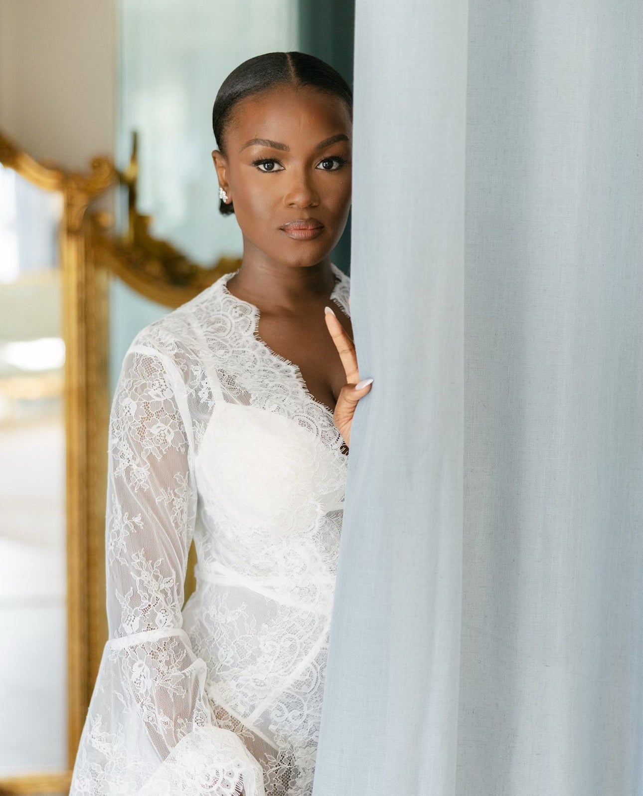 STEFANI Bridal Lace Robe