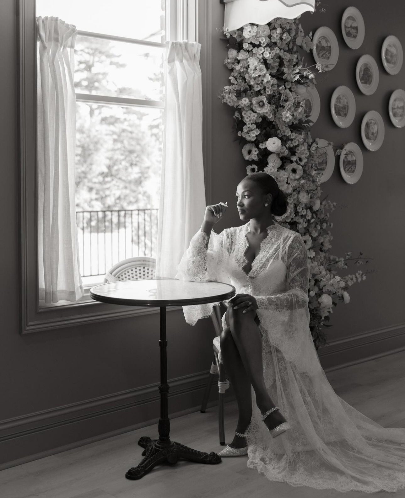 STEFANI Bridal Lace Robe