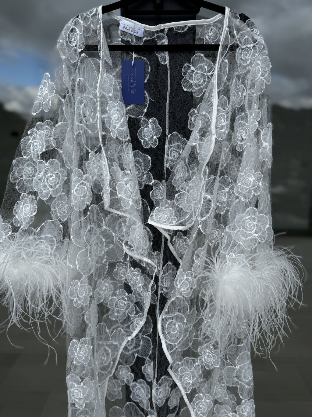 Luxury SIMONE Lace Bridal Robe