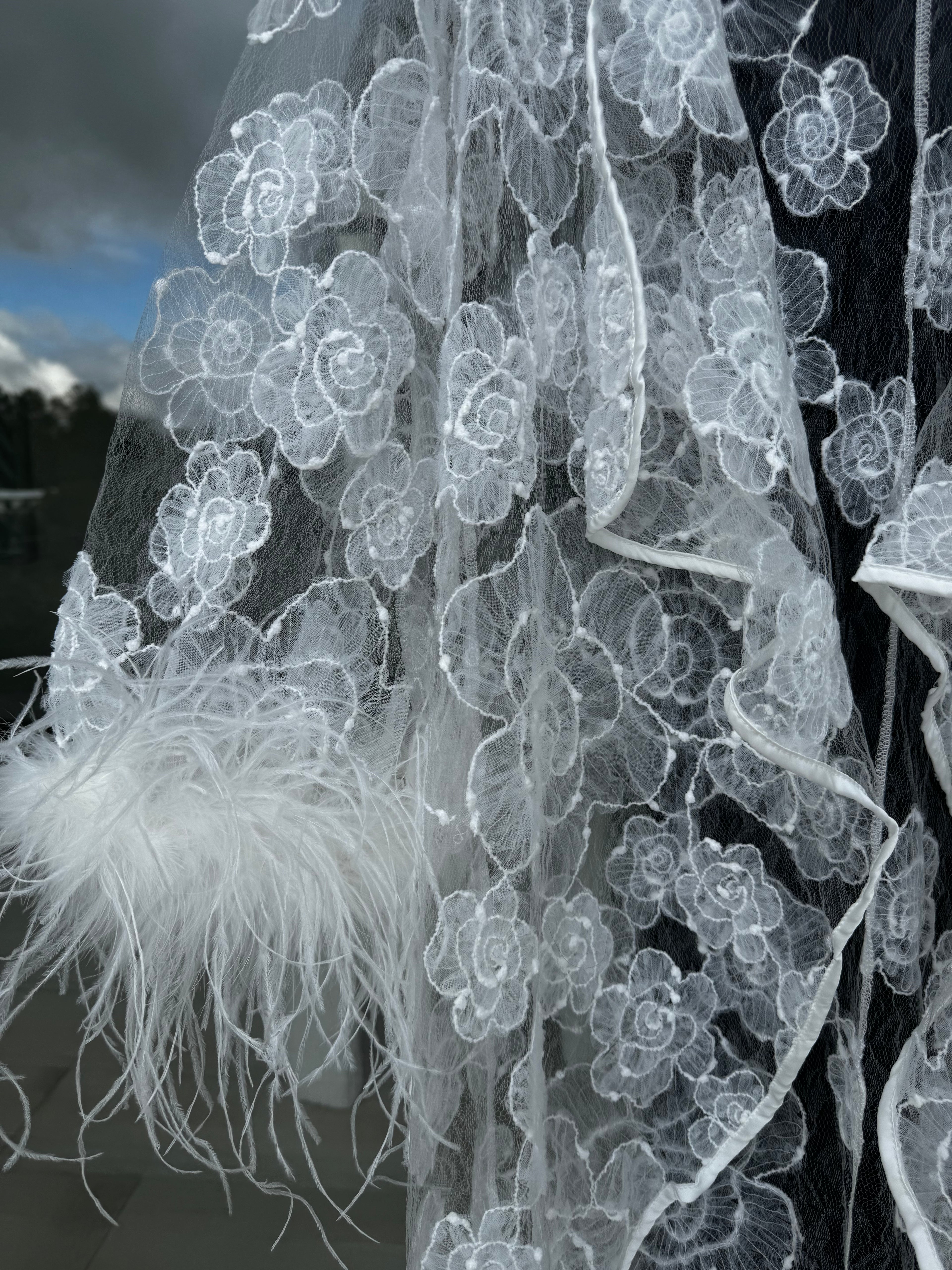 Luxury SIMONE Lace Bridal Robe