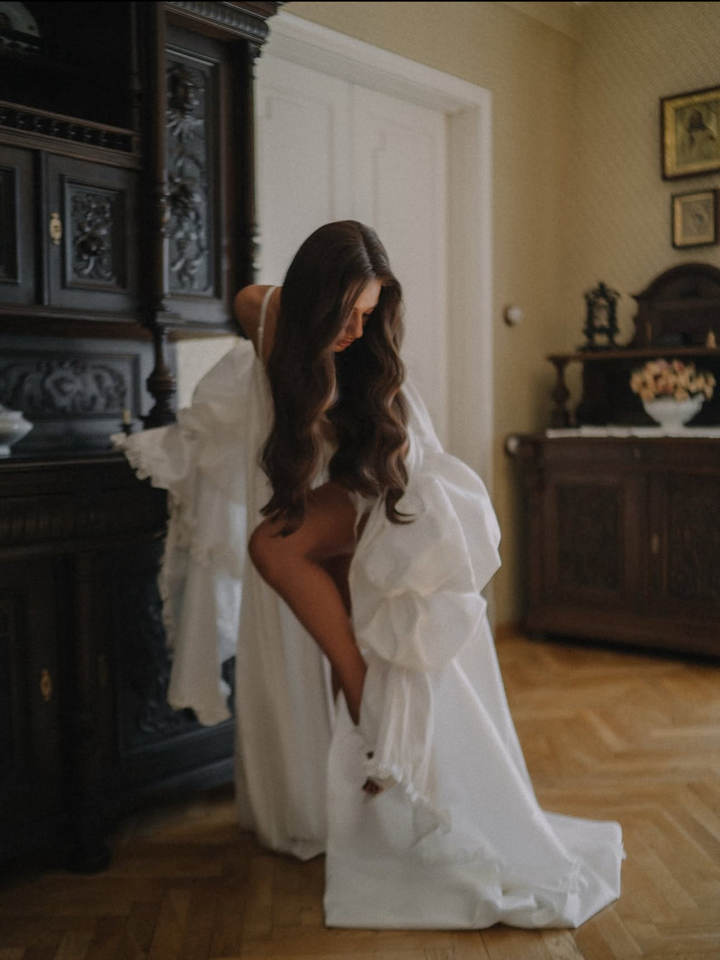 MALIKA Couture Bridal Robe Cape