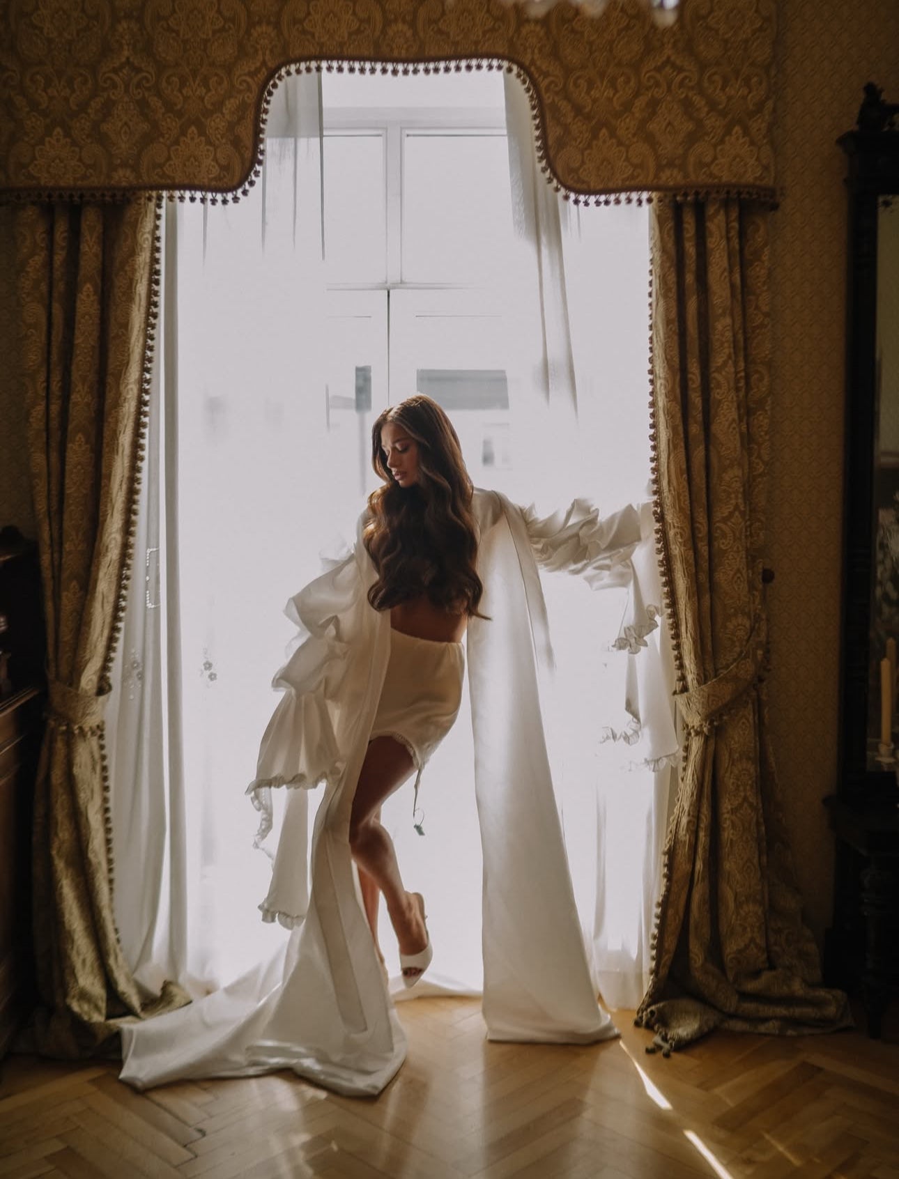 MALIKA Couture Bridal Robe Cape