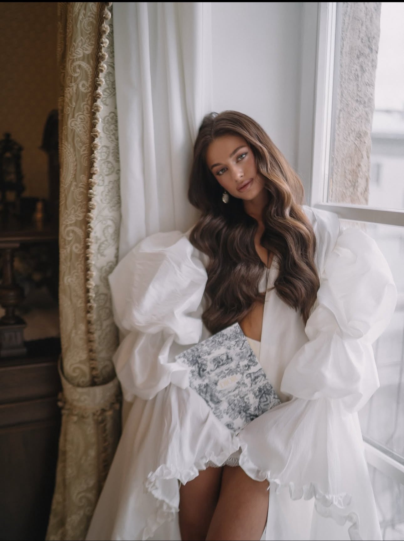 MALIKA Couture Bridal Robe Cape