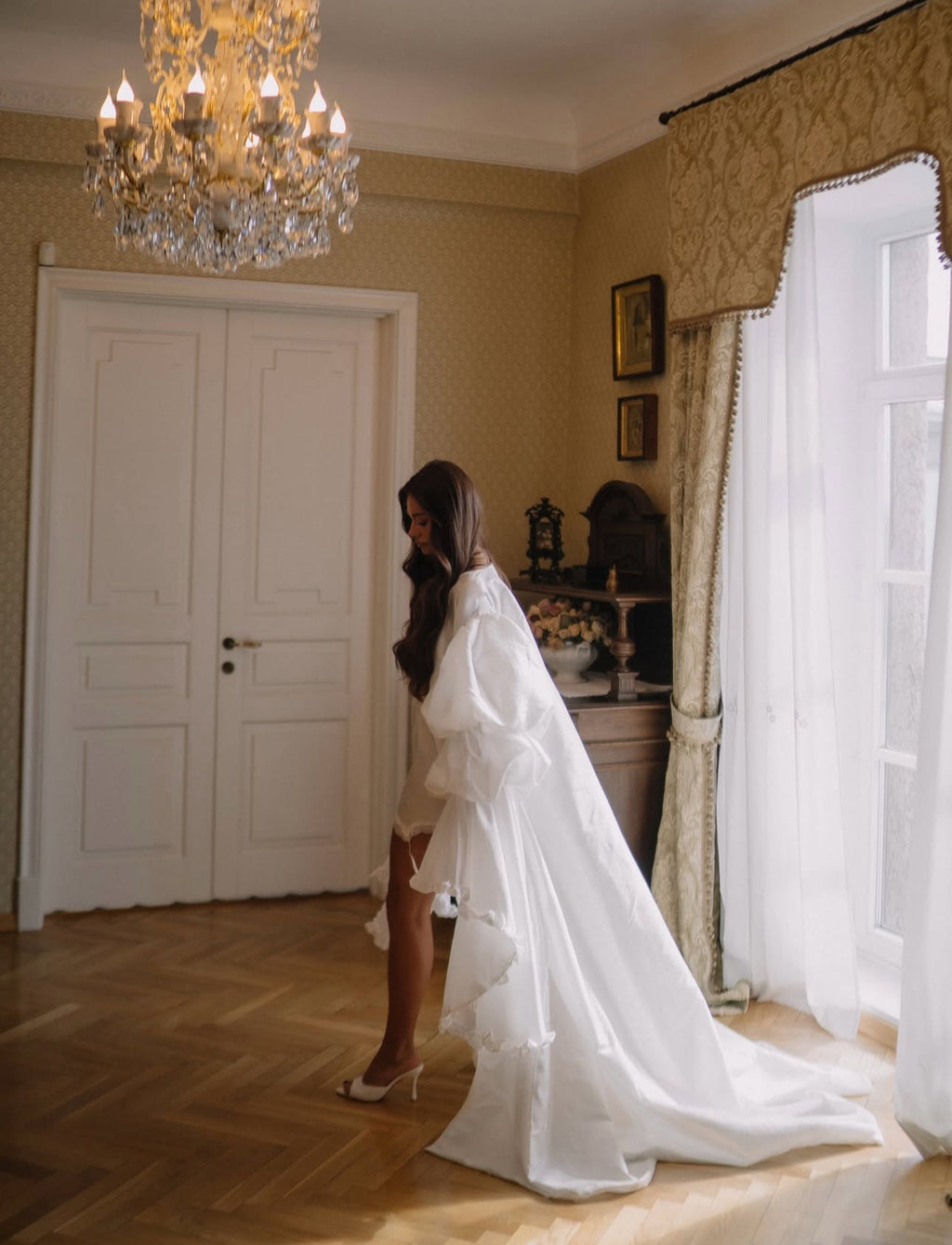 MALIKA Couture Bridal Robe Cape