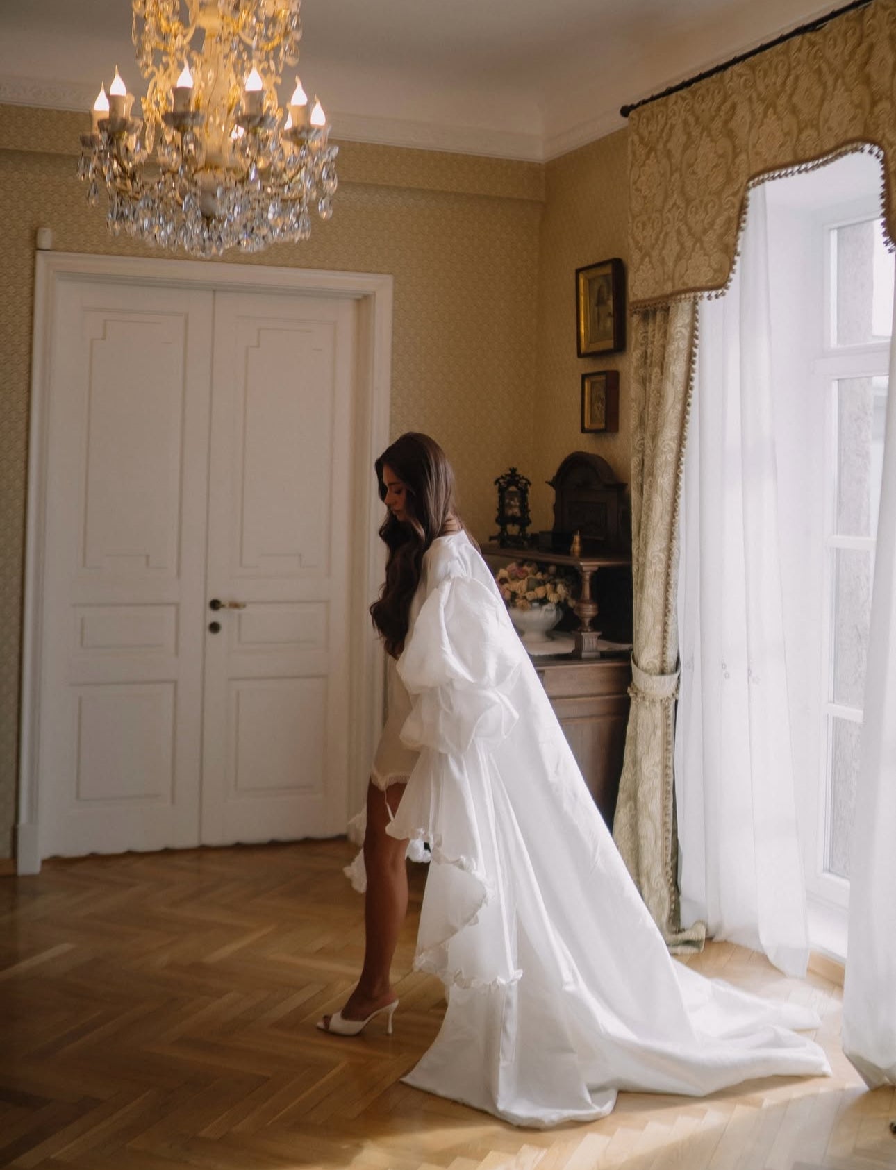 MALIKA Couture Bridal Robe Cape