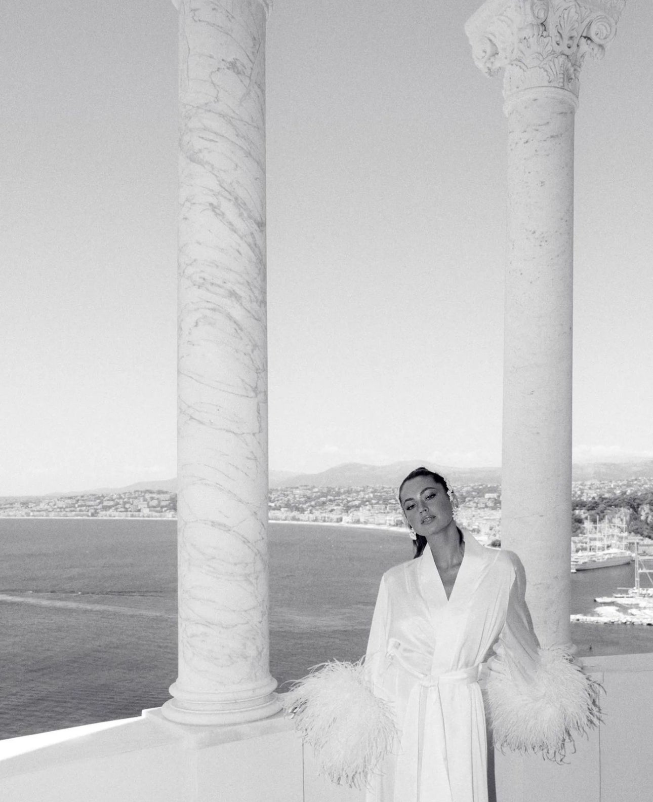 IMANI Luxury Ruffle bridal Robe