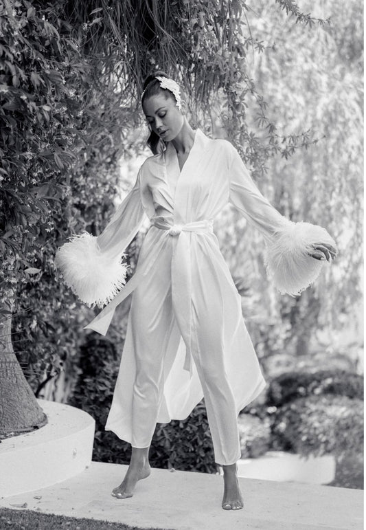 IMANI Luxury Ruffle bridal Robe