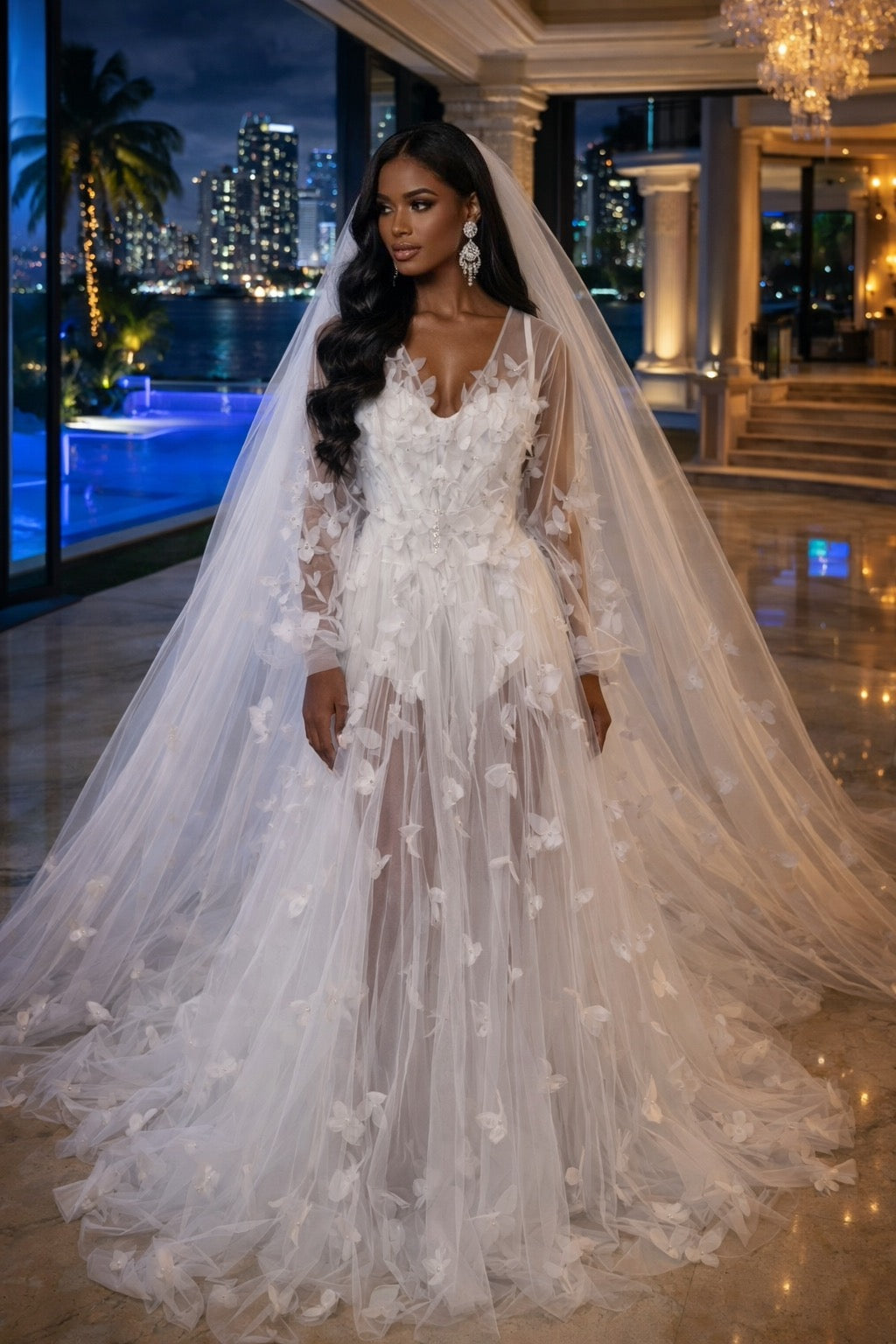 Adel Tulle Bridal Robe for Luxury Wedding Moments