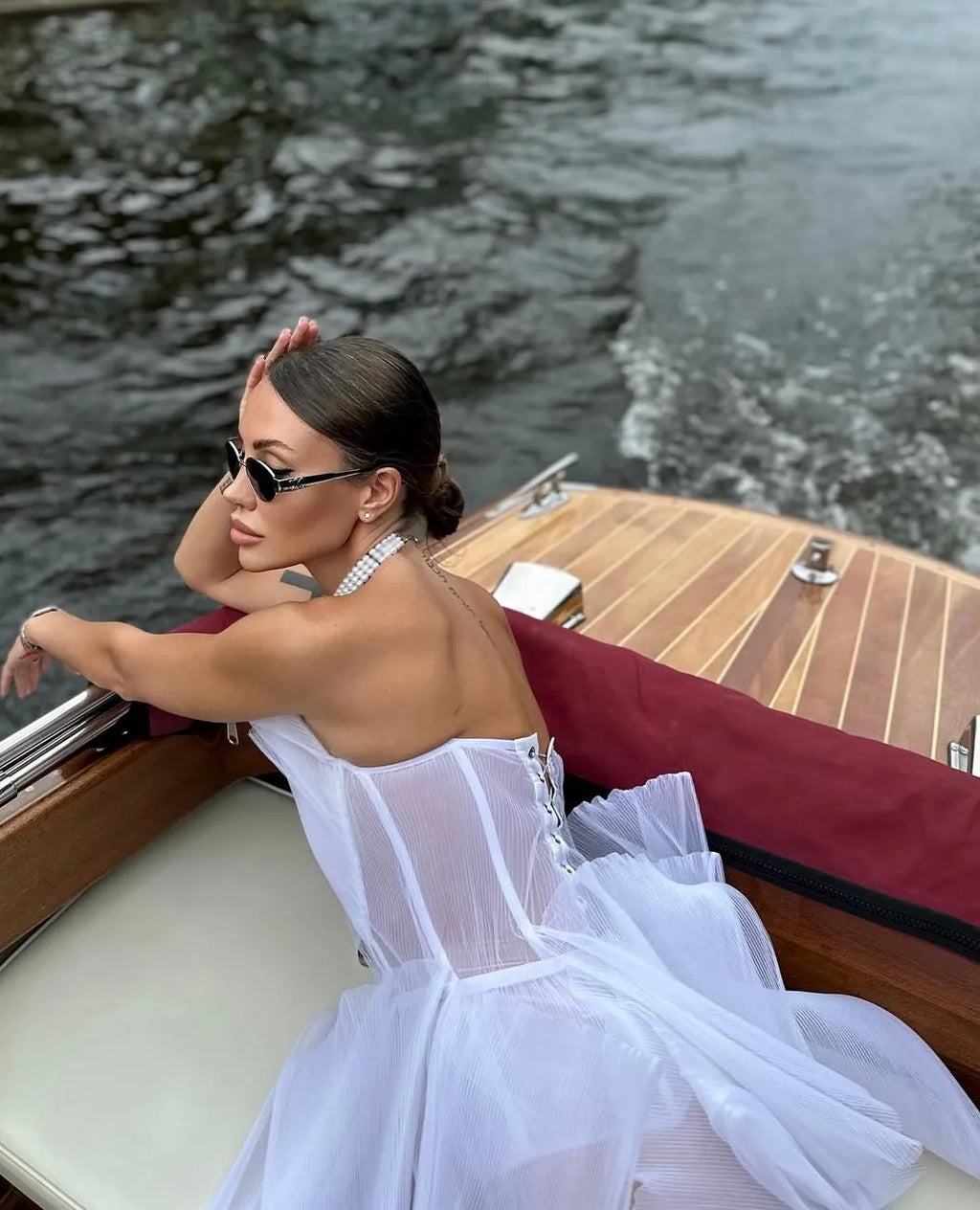 PATRICIA Bridal Long Dress WHITE