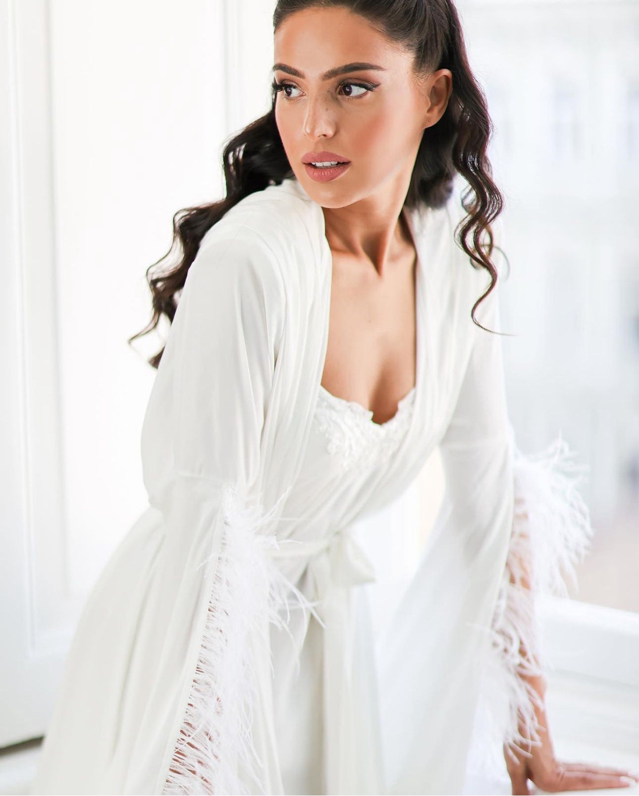 MIKAELA Silk Bridal Robe