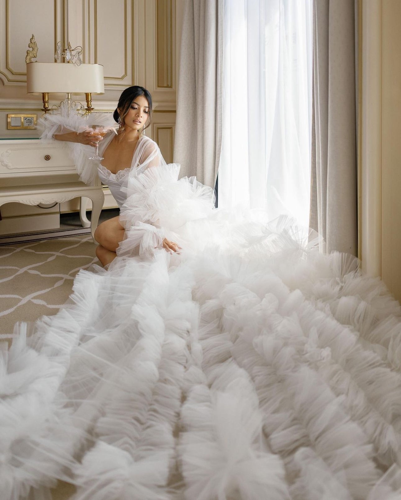 Luxury Kelsey Tulle Bridal Robe