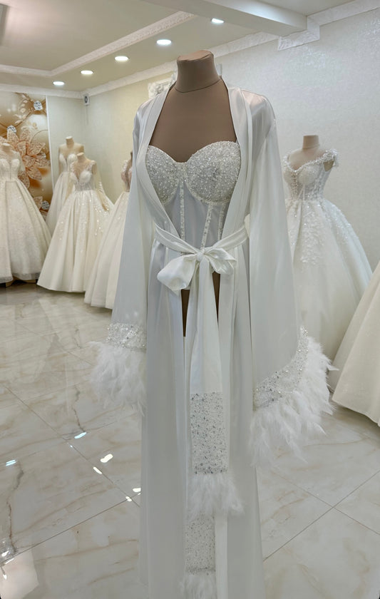 SEVIL Luxury Bridal Robe