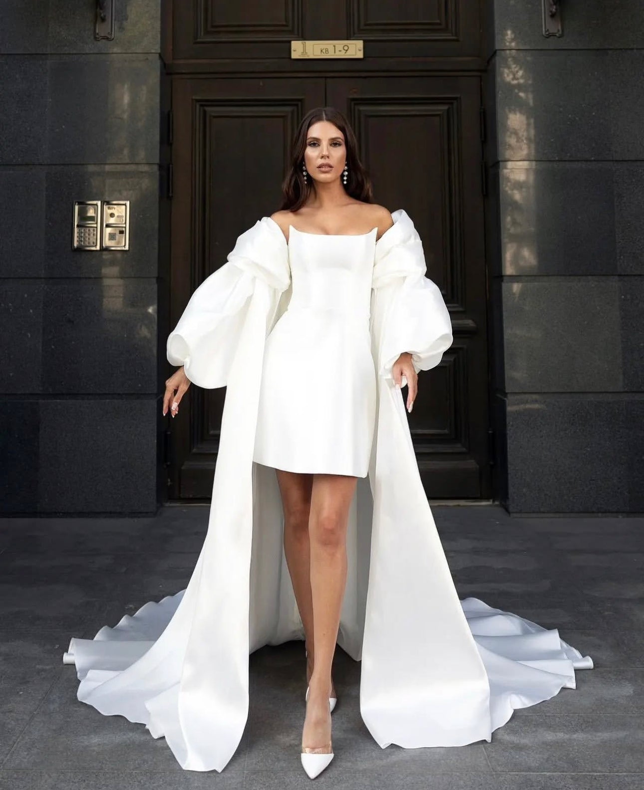 ESTERY Silk Bridal Cape