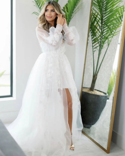 ASHLEY Bridal Lace Robe// CELEBRITY CHOICE