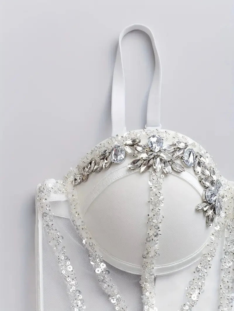 MERILIN Rhinestone Bustier - Inna Elsie